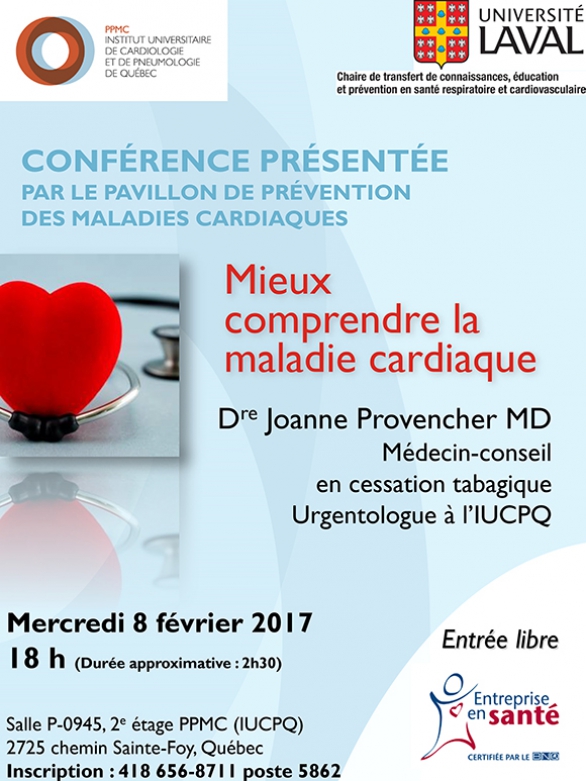 Conférence du PPMC : Mieux comprendre la maladie cardiaque
