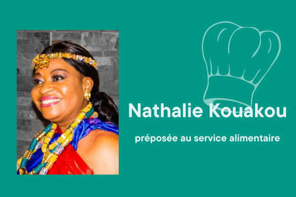 Nathalie Kouakou, préposée au service alimentaire