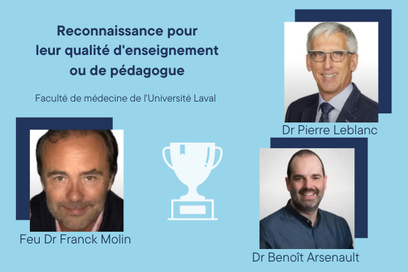 Photos - Dr Pierre Leblanc,Feu Dr Franck Molin et Dr Benoit Arseneault