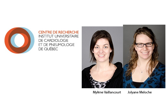 Mylène Vaillancourt et Jolyane Meloche du Centre de recherche de l'IUCPQ