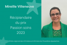 Mireille Villeneuve, récipiendaire prix Passion soins 2023, ORRIICA