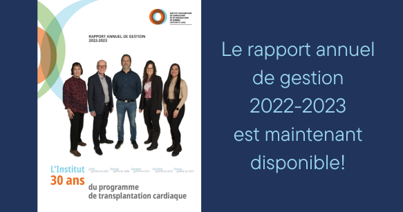 Le rapport annuel de gestion 2022-2023 est disponible!
