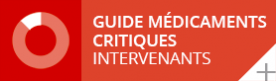 Guide médicaments critiques - raccourci